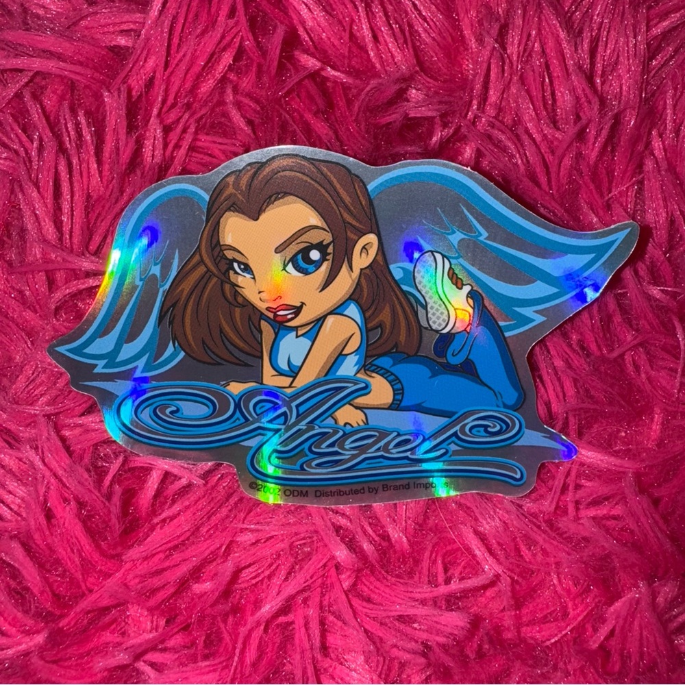 vintage y2k girls vending machine sticker